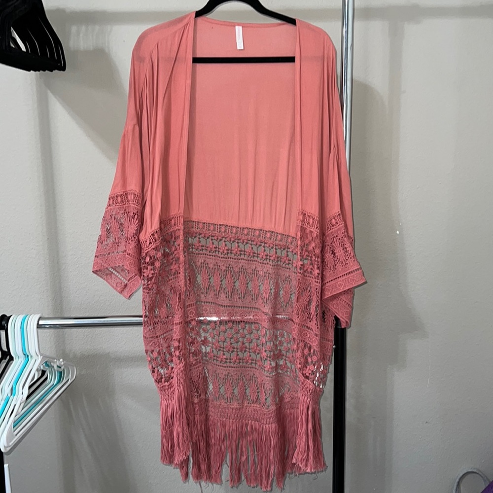 Mauve Kimono or cover up